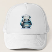 Casquette Panda Je ne suis pas têtu Mon chemin est toujours  (Devant)