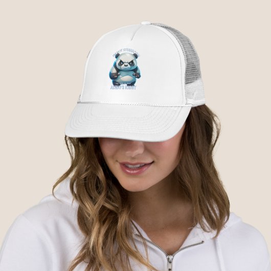 Casquette Panda Je ne suis pas têtu Mon chemin est toujours  (En situation)