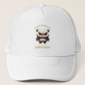 Casquette Panda Je ne suis pas têtu Mon chemin est toujours  (Devant)