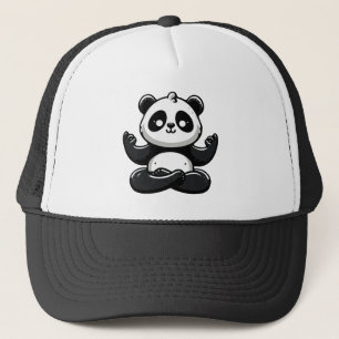 Casquette Panda Méditant Zen - Pose Mignonne Méditation Anim