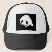 Casquette Panda noir et blanc (Devant)