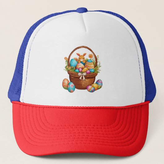 Casquette Panier de lapin de Pâques (Devant)
