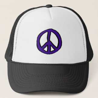 Casquette Panneau de Paix violet -