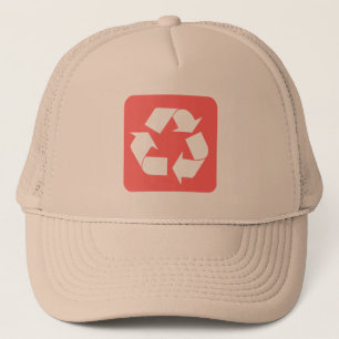 Casquette Panneau de recyclage - rose tropicale
