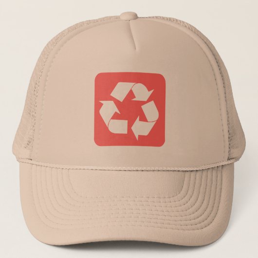 Casquette Panneau de recyclage - rose tropicale (Devant)