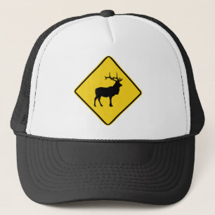 Casquette Panneau de signalisation de wapitis