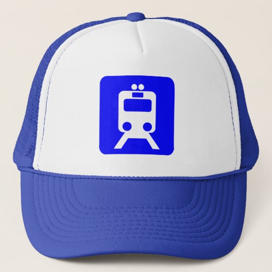 Casquette Panneau du train - Bleu (Devant)