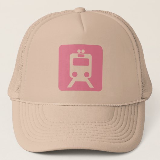 Casquette Panneau du train - Rose (Devant)
