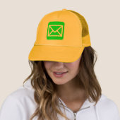 Casquette Panneau Enveloppe - Vert (En situation)