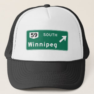Casquette Panneau routier de Winnipeg, Canada