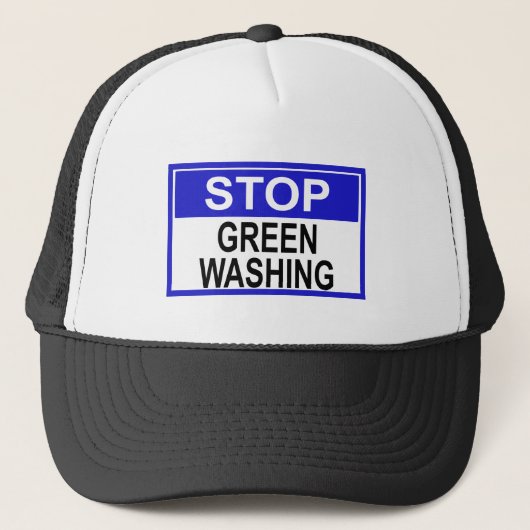 Casquette Panneau Stop au Greenwashing (Devant)