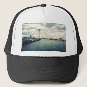 Casquette Panorama sur la plage de Coney Island