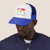 Casquette Pansexuality pride world map Hat (En situation)