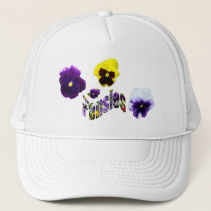 Casquette Pansies Et Pansies Logo De L'Image,