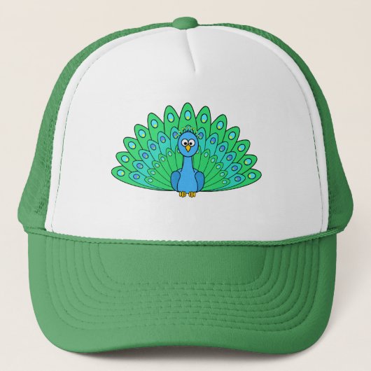 Casquette Paon de bande dessinée (Devant)