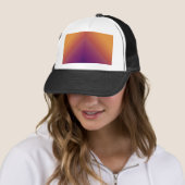 Casquette Paon Ombré Orange (En situation)
