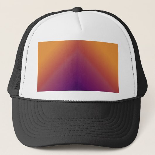 Casquette Paon Ombré Orange (Devant)