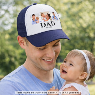Casquette Papa a fondé la photo Black 3