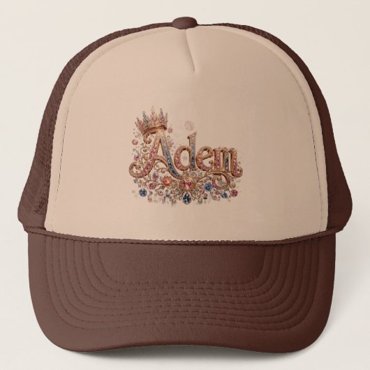Casquette Papa Brodé Adam Crown (Devant)