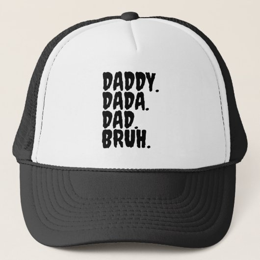 CASQUETTE PAPA DRÔLE DADA PAPA BRUH CALLIGRAPHIE (Devant)
