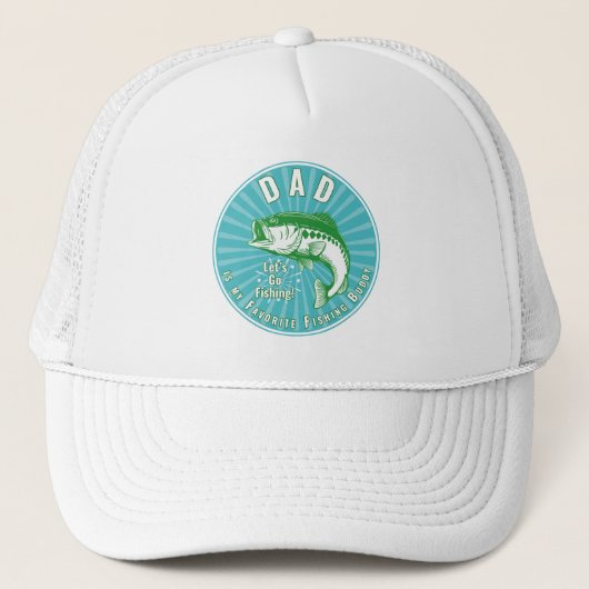 Casquette "Papa est mon pote de pêche" (Devant)