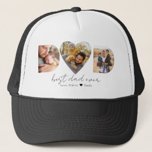 Casquette Papa Heart Photo Collage pour la Fête des pères