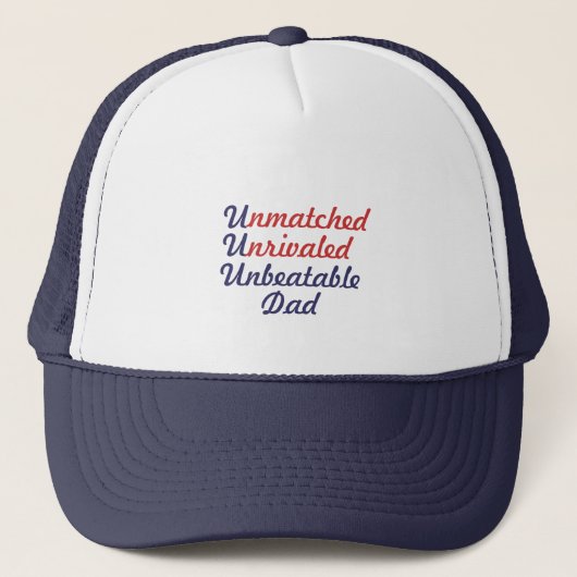 Casquette Papa imbattable incomparable inégalé (Devant)