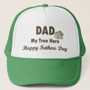 Casquette Papa ma fête des pères heureuse de véritable h