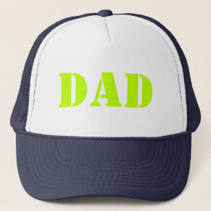 Casquette Papa neon vert marine bleu Fête des pères cool
