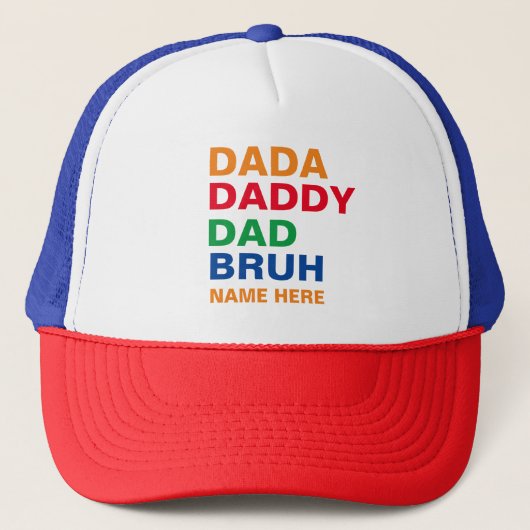 CASQUETTE PAPA PAPA DAD BRUH  (Devant)
