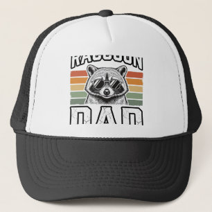 Casquette Papa Raton Laveur Gravure Vintage Design Vectoriel