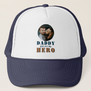 Casquette Papa, tu es mon Héros Papa Photo Fête du Père