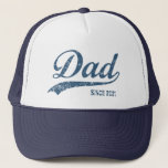 Casquette Papa vintage depuis [année] Chapeau de camion<br><div class="desc">Bon cadeau pour un nouveau père.</div>