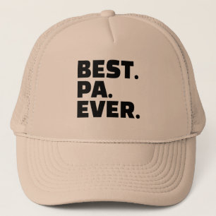 Casquette Papi Meilleur Pa Jamais Typographie Gras