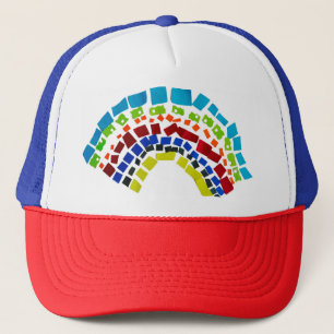 Casquette Papier arc en ciel