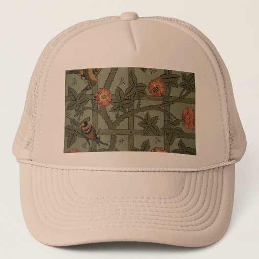 Casquette Papier peint en treillis de William Morris (Devant)