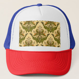 Casquette Papier peint floral classique : damassé stylisé.