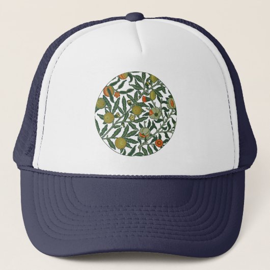 Casquette Papier peint Grenade de William Morris (Devant)