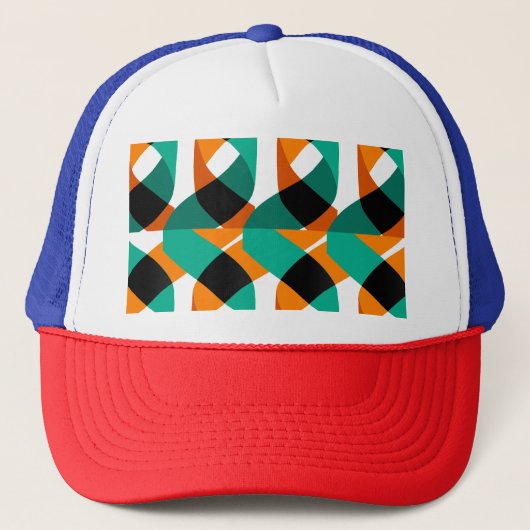 Casquette Papier peint rétro : Conception Vintage (Devant)