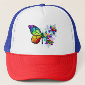 Casquette Papillon arc-en-ciel (Devant)
