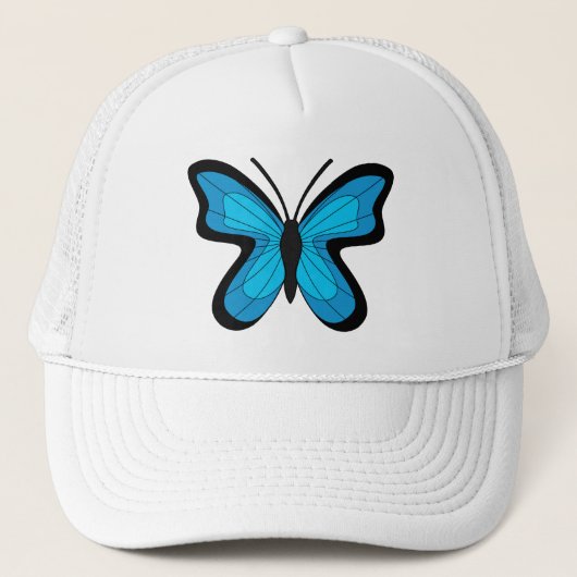 Casquette Papillon bleu (Devant)