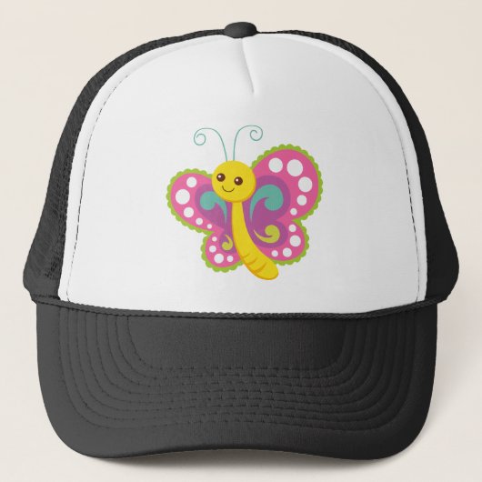 Casquette Papillon de dessin (Devant)