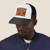 Casquette Papillon et or (En situation)