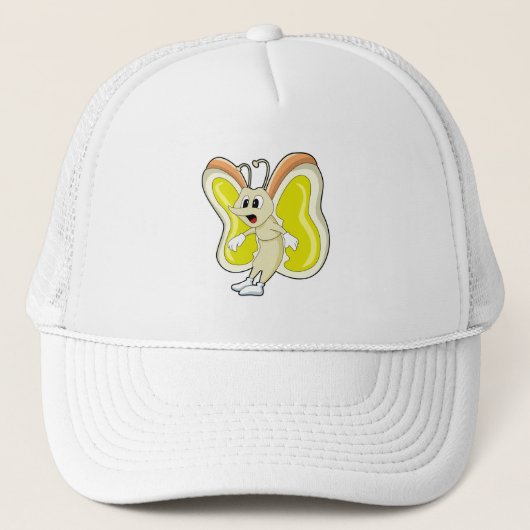 Casquette Papillon jaune (Devant)