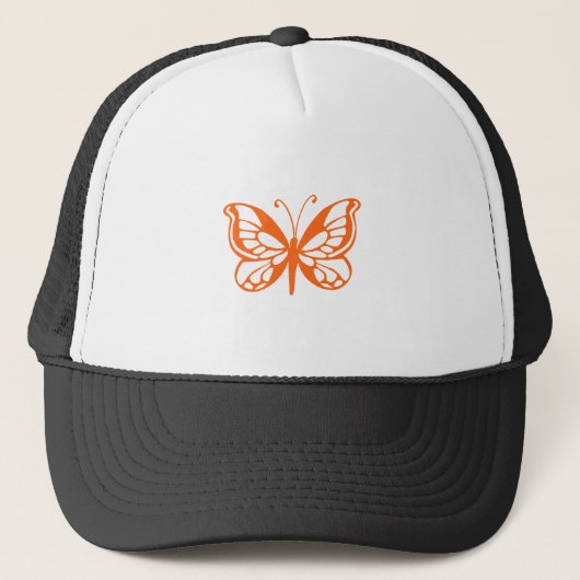 Casquette Papillon Orange (Devant)