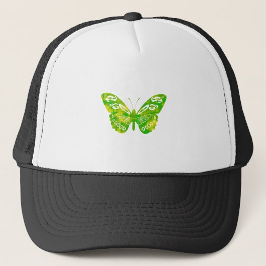 Casquette Papillon Vert (Devant)