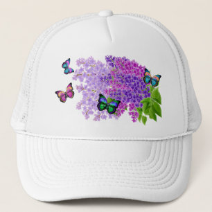Casquette Papillons et lilas