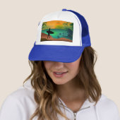 Casquette Paradis océanique d'été (En situation)