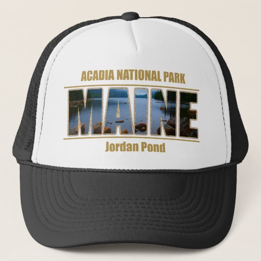 Casquette Parc national d'Acadia de police d'image du MAINE (Devant)