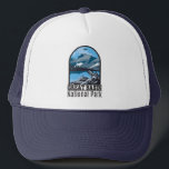 Casquette Parc national du Grand Bassin Nevada Vintage<br><div class="desc">Grande conception vectorielle du bassin. Le parc se trouve dans le désert du Grand Bassin et abrite la plupart des montagnes du Serpent du Sud.</div>